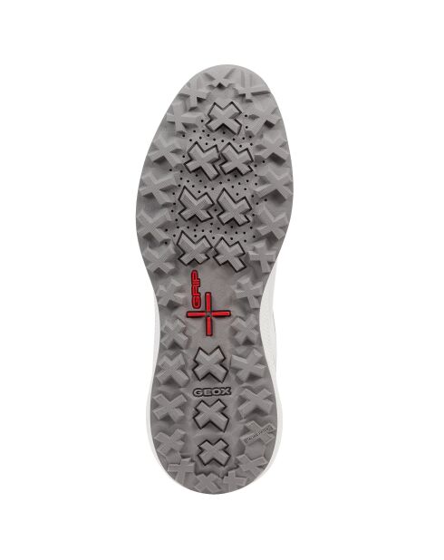 Pg1X B Abx wit/lichtgrijze leren sneakers