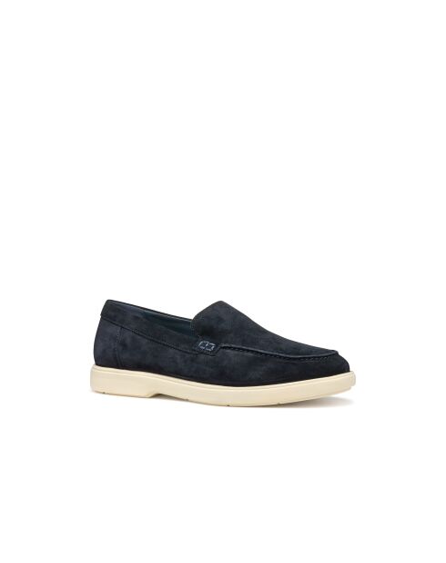 Mocassins en cuir suédé Spherica Ec17 bleu marine foncé