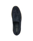 Mocassins en cuir suédé Spherica Ec17 bleu marine foncé