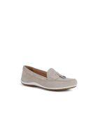 Mocassins en cuir suédé Vega Moc taupe pâle