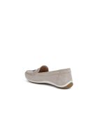 Mocassins en cuir suédé Vega Moc taupe pâle