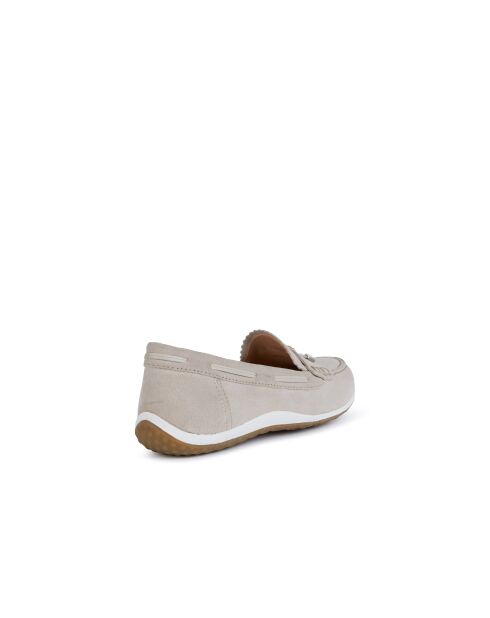 Mocassins en cuir suédé Vega Moc taupe pâle
