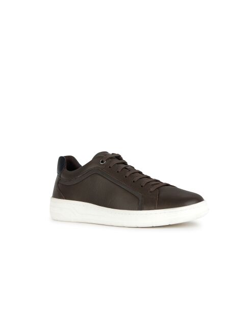 Sneakers Magnete café in pelle