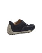 Mocassins en cuir suédé Drive Snake bleu marine