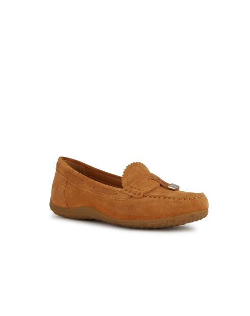 Mocassins en cuir suédé Vega Moc cognac