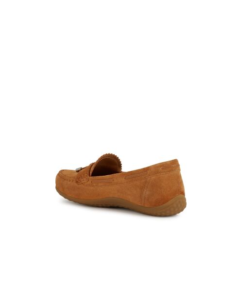 Mocassins en cuir suédé Vega Moc cognac