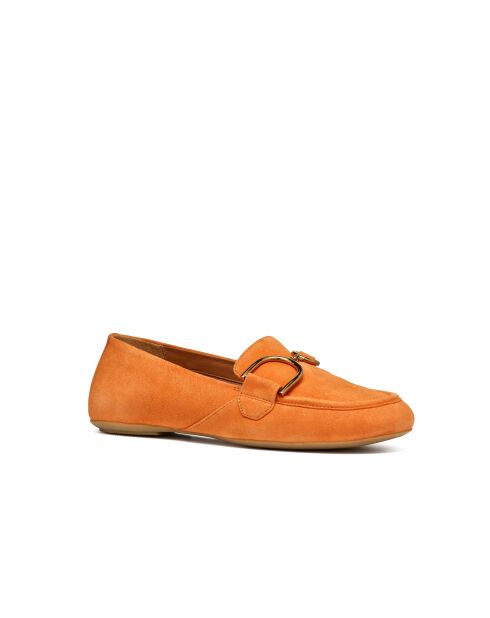 Mocassins en cuir suédé Palmaria orange