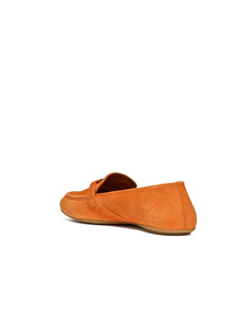 Mocassins en cuir suédé Palmaria orange