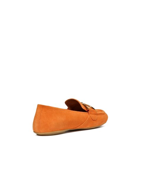 Mocassins en cuir suédé Palmaria orange