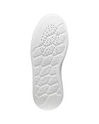 Maestrale wit/marineblauwe leren sneakers