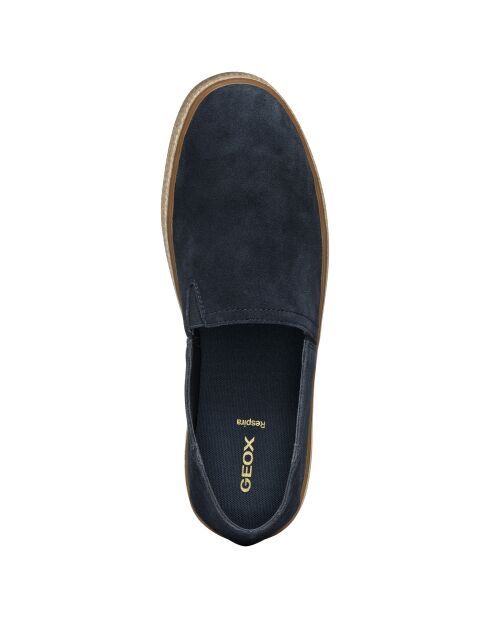 Pantelleria marineblaue Sneakers aus Veloursleder