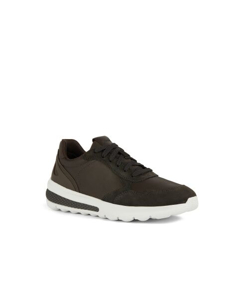 Spherica Actif koffielederen sneakers