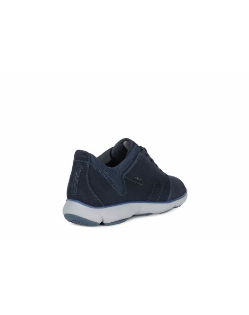 Marineblauwe leren sneakers van Nebula