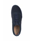 Marineblauwe leren sneakers van Nebula