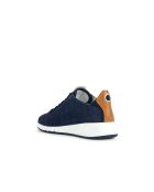 Sneakers en cuir suédé Aerantis bleu marine / camel