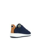 Sneakers en cuir suédé Aerantis bleu marine / camel