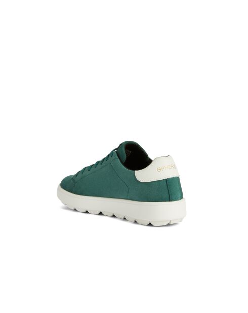 Donkergroen/witte Spherica Ecub-1 suède sneakers