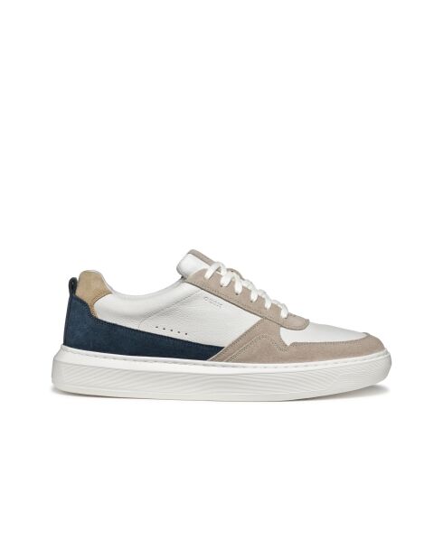 Zand/witte leren sneakers van Deiven