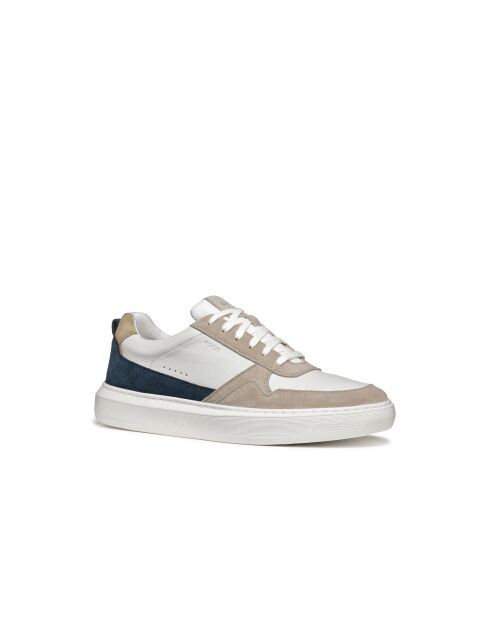 Zand/witte leren sneakers van Deiven