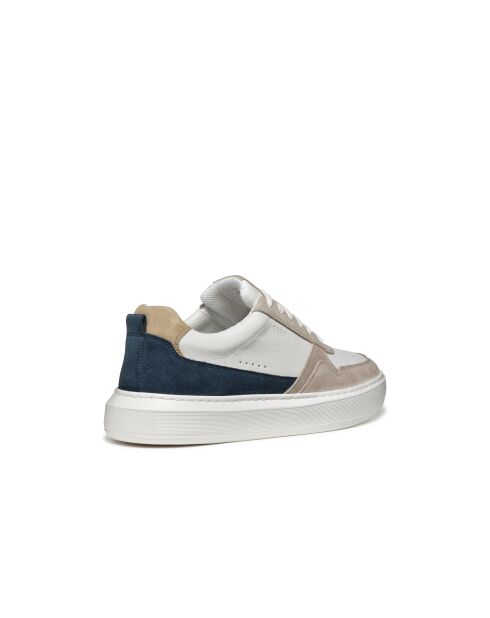 Zand/witte leren sneakers van Deiven