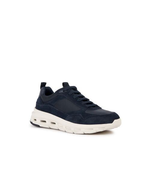 Navyblaue Hoverstream Sneakers aus Veloursleder
