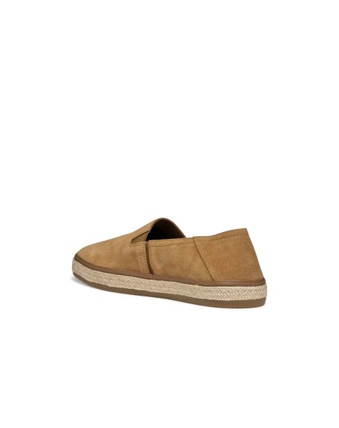Sneakers en cuir suédé Pantelleria ambres