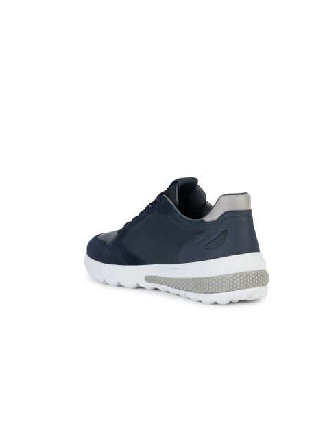 Marineblauwe Spherica Active leren sneakers