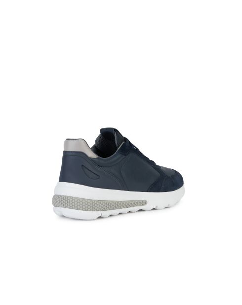 Marineblauwe Spherica Active leren sneakers