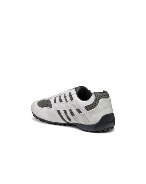 Snake Original suède leren sneakers gebroken wit/donkergrijs