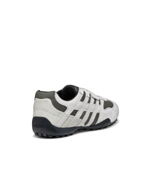 Snake Original suède leren sneakers gebroken wit/donkergrijs