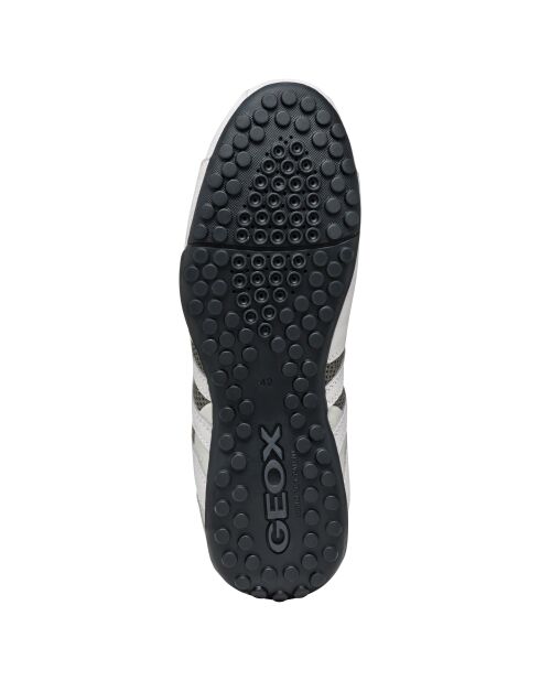 Snake Original suède leren sneakers gebroken wit/donkergrijs