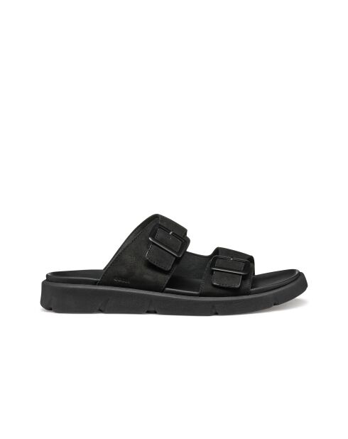 Schwarze Xan2S Ledersandalen