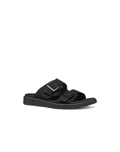Schwarze Xan2S Ledersandalen