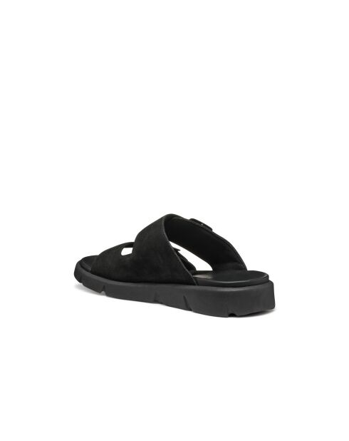 Schwarze Xan2S Ledersandalen