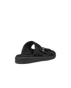 Schwarze Xan2S Ledersandalen