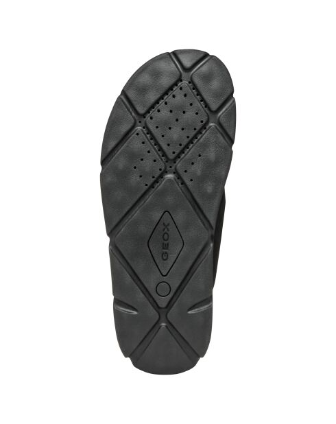 Schwarze Xan2S Ledersandalen