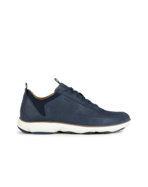 Marineblauwe leren sneakers van Nebula