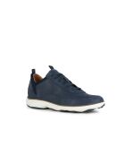 Marineblauwe leren sneakers van Nebula