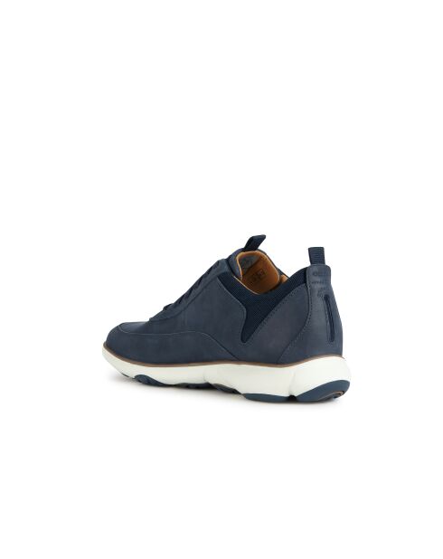 Marineblauwe leren sneakers van Nebula