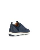 Marineblauwe leren sneakers van Nebula