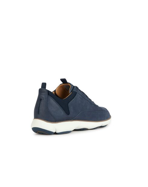 Marineblauwe leren sneakers van Nebula