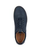 Marineblauwe leren sneakers van Nebula