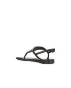 Sozy S zwarte leren sandalen