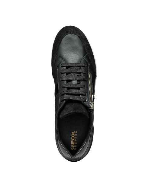 Myria zwarte leren sneakers