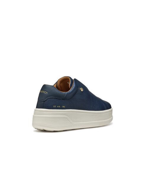 Spherica Ecub-2 marineblauwe leren sneakers