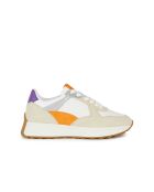 Sneakers Amabel Veloursleder in cremefarben/orange