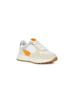 Sneakers Amabel Veloursleder in cremefarben/orange