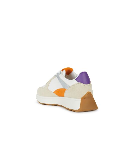Sneakers Amabel Veloursleder in cremefarben/orange