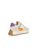 Sneakers Amabel Veloursleder in cremefarben/orange