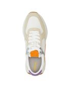 Sneakers Amabel Veloursleder in cremefarben/orange